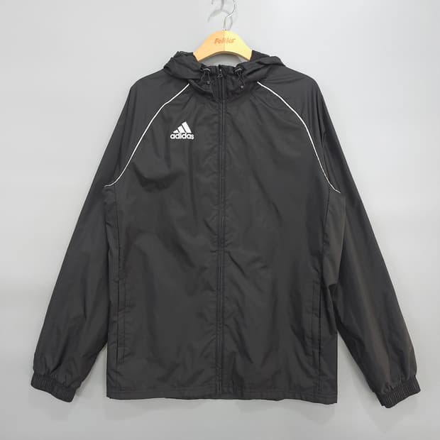 아디다스 adidas 블랙 바람막이 윈드브레이커 L