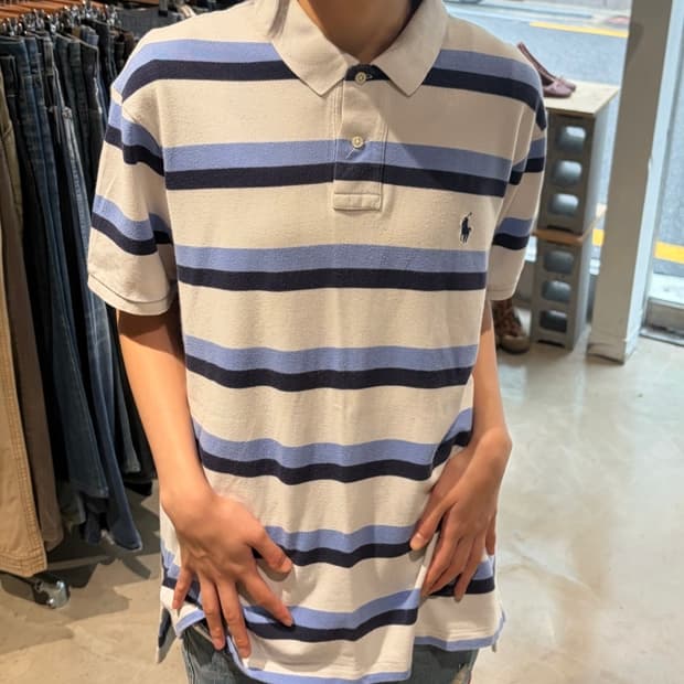 Polo Ralph Lauren 스트라이프 카라 티셔츠 XL
