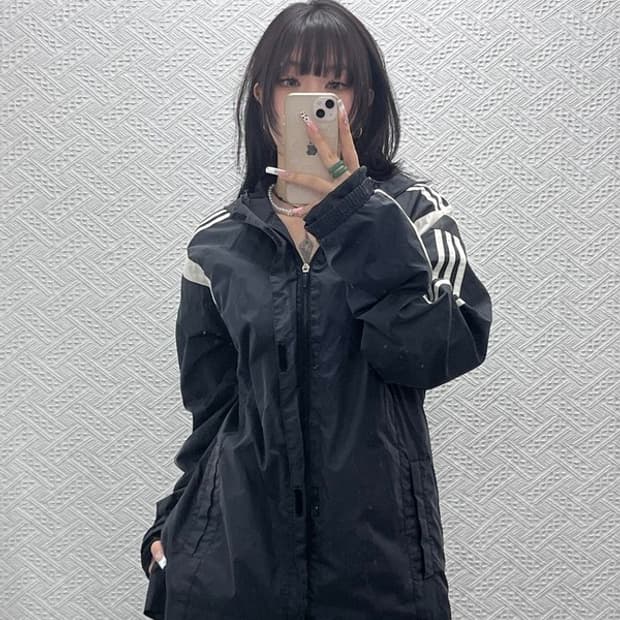 아디다스 올드스쿨 레트로 스트릿 바람막이 자켓 105 C11115