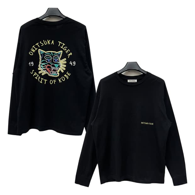 오니츠카타이거 그래픽 긴팔 롱슬리브 XL