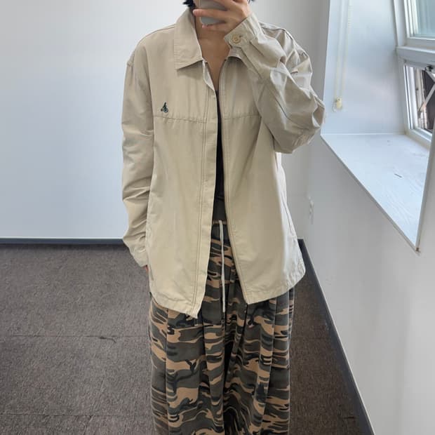 Bean pole 빈폴 아이보리 블루종 자켓