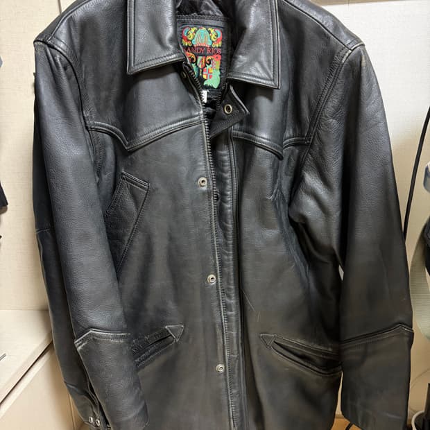 Randy Rios 빈티지 웨스턴 레더 카코트