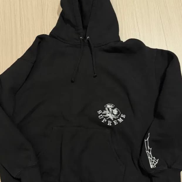 슈프림 와일드 자수 후드 L