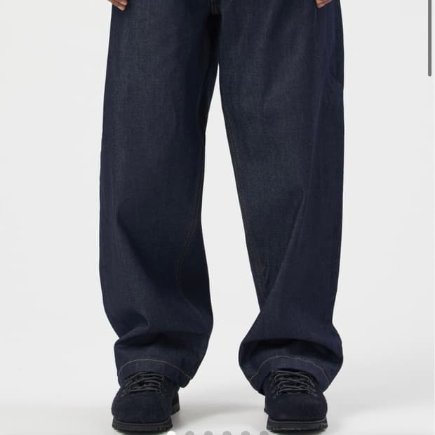 S) 칼하트윕 브랜든 스미스 팬츠 블루 리지드