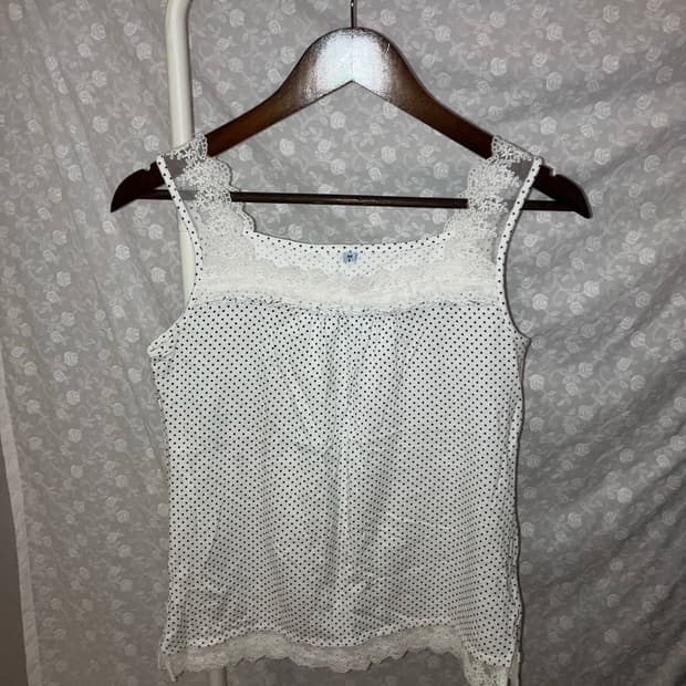 💌 Dot lace sleeveless.