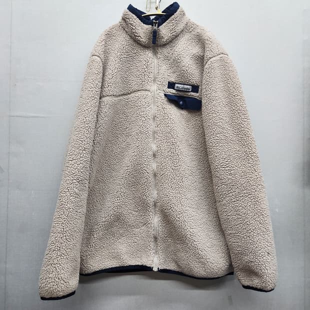 콜롬비아 원포켓 로고 후리스 XL