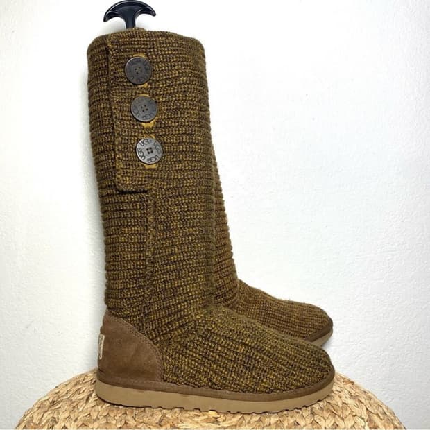 어그 카디 니트 부츠 브라운