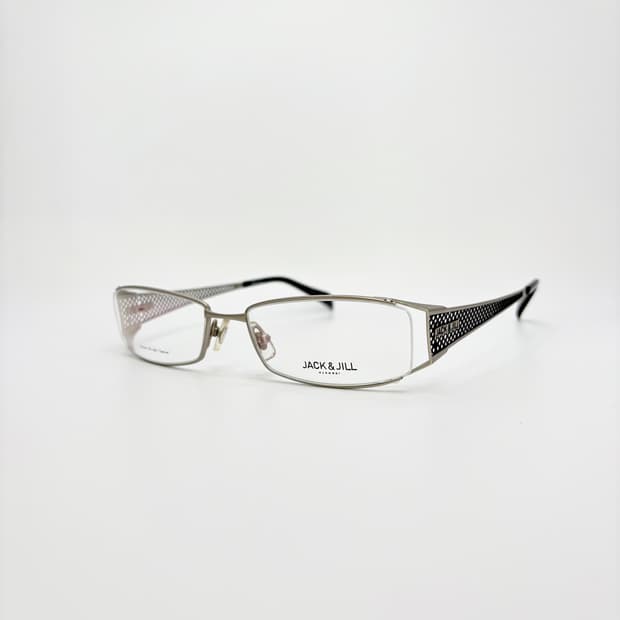 JACK&JILL 잭앤질 실버 스퀘어 메탈테