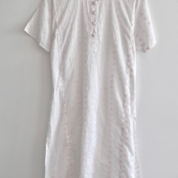 자수 원피스 잠옷