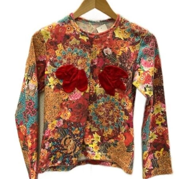 COMME des GARCONS 꽃무늬 슬리브