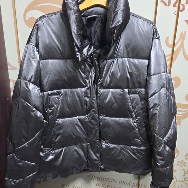 푸마 실버그레이 푸퍼 패딩