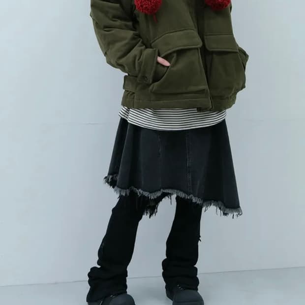 새상품) 틸데서울 엘리엇 셔링 리본 배색 레깅스 블랙