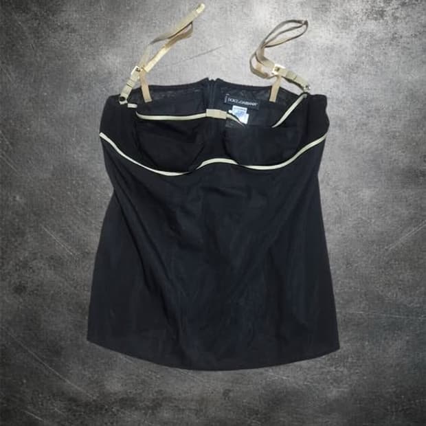 04/SS OG piping bustier lingerie top