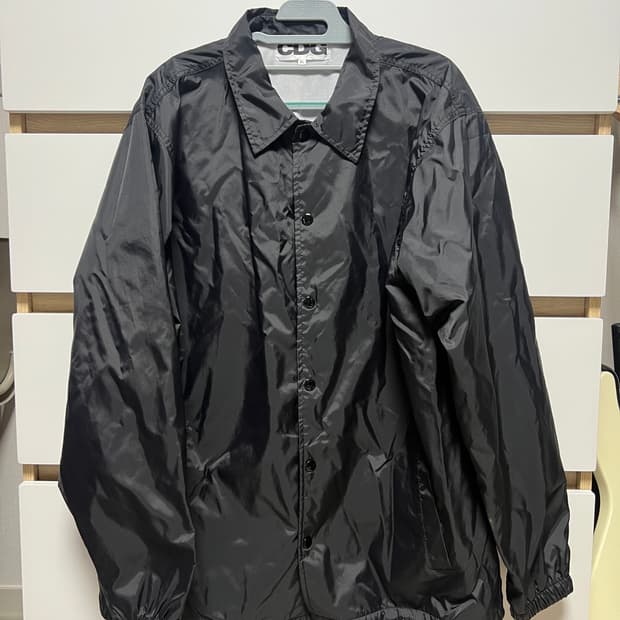 CDG 코치 자켓 블랙 xl 