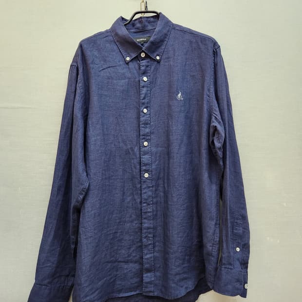 빈폴 로고자수 린넨100% 셔츠 L(XL)