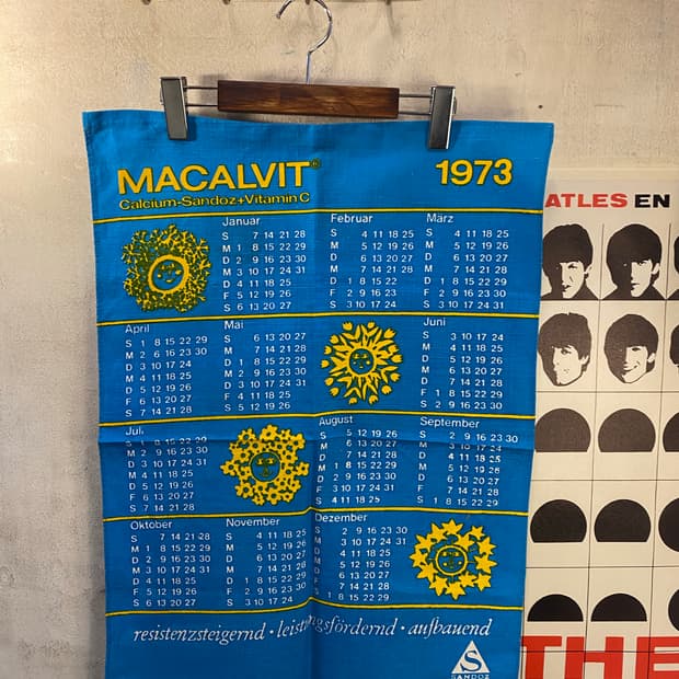 ☕️유럽 티타월 캘린더패브릭