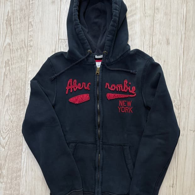 아베크롬비 후드집업 네이비 m