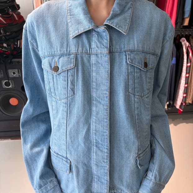 Eddie Bauer 라이트 워시 데님 자켓