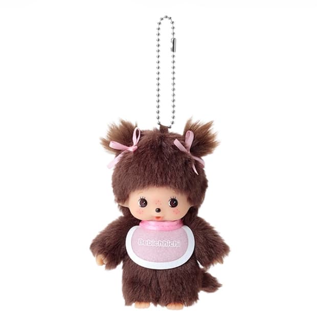 몬치치 베비치치 빅헤드 걸 키 체인 브라운