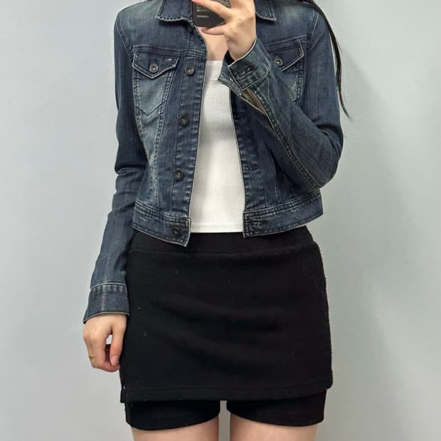 타미힐피거 와투케 워싱 데님 자켓