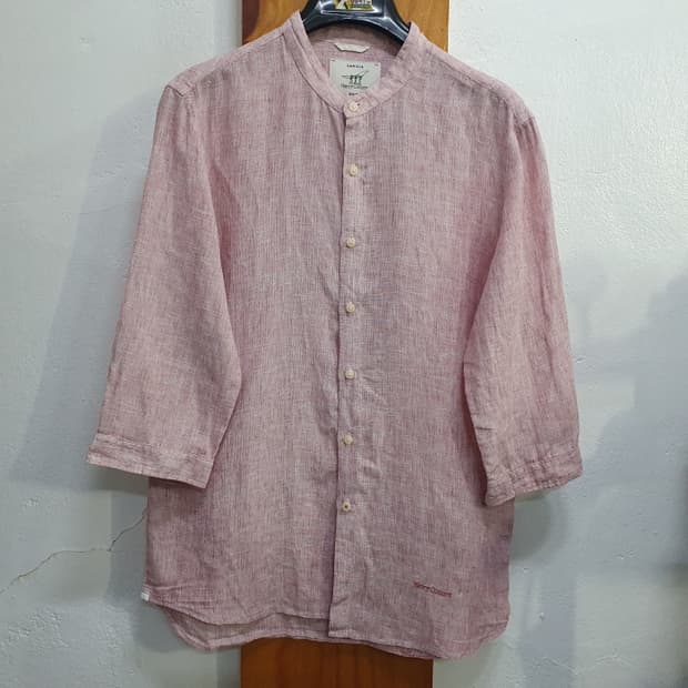 헨리코튼 CAMICIA 칠부 차이나 카라셔츠(95)