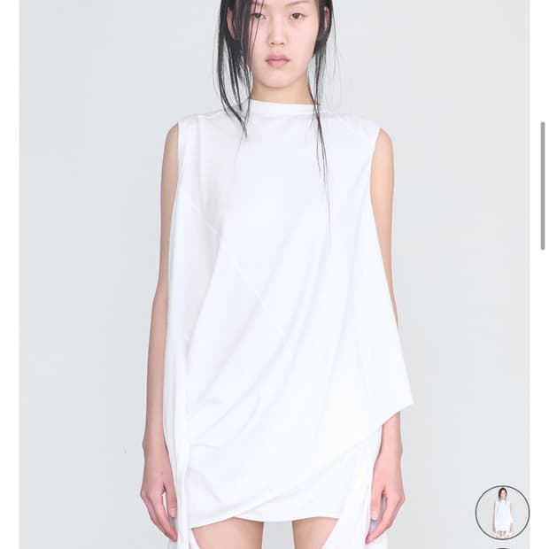 세릭  cerric cut out block top white 