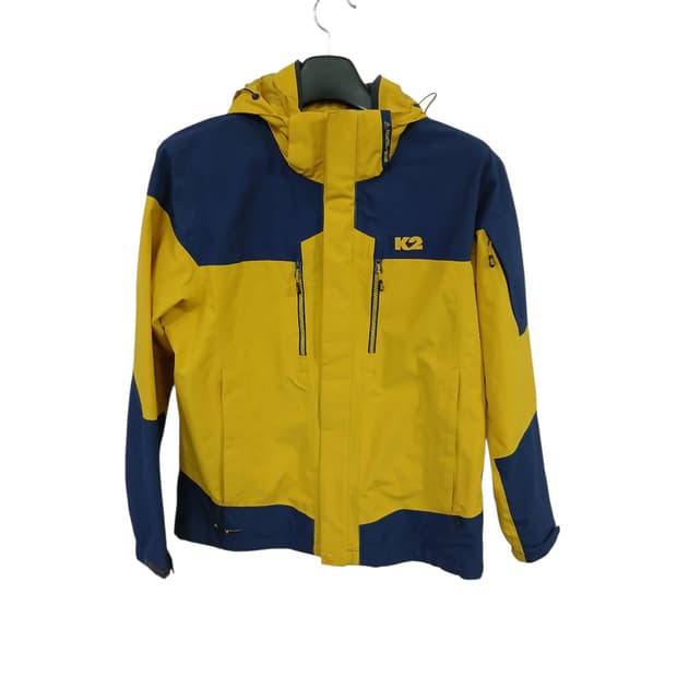 K2 남/여 공용 바람막이 자켓 노랑/네이비