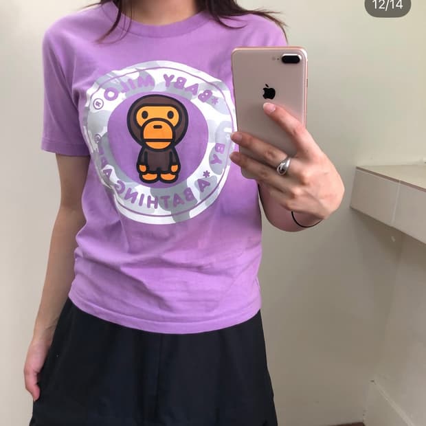 베이비 마일로 퍼플 티셔츠