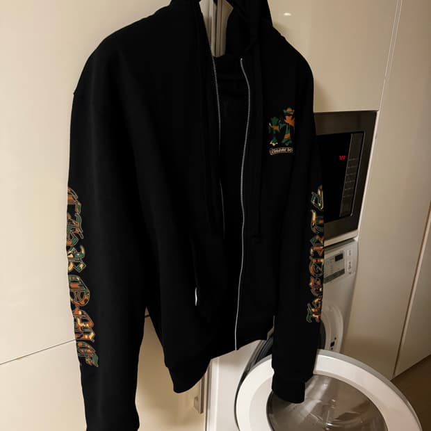 크롬하츠 카모 후드집업 블랙 라지L