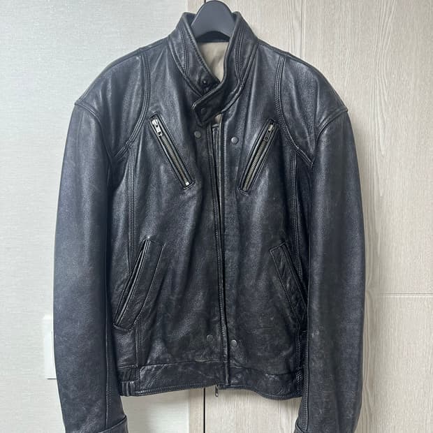 엘무드 스모커 바이커 레더자켓 46