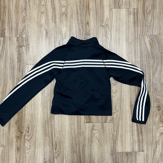 아디다스 백삼선 크롭 트랙탑 져지