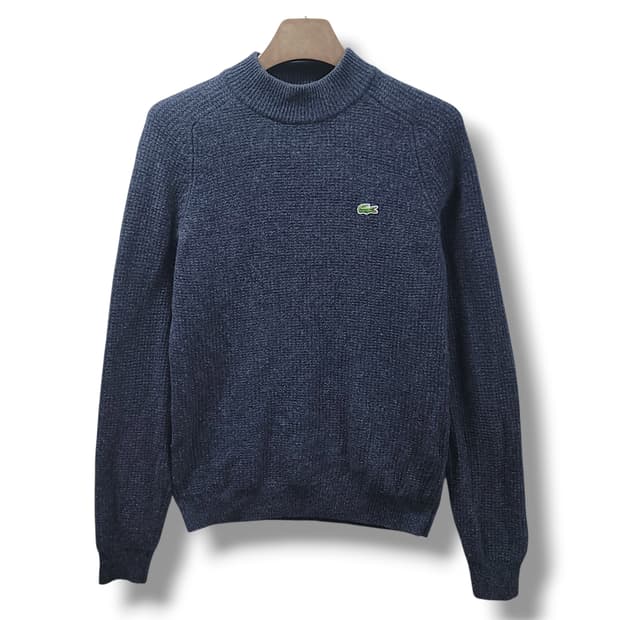 [100] 라코스테 멜란지블루 울 스웨터 니트