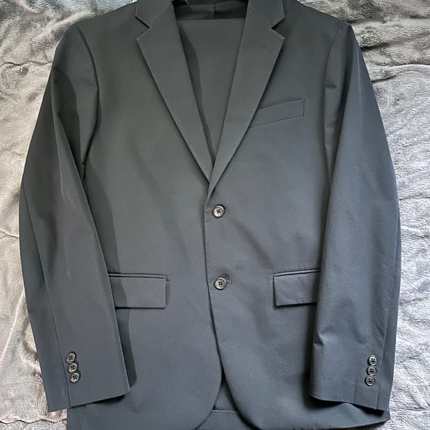 유니클로 감탄 셋업 네이비