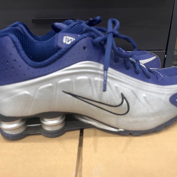 나이키 샥스 R4 블루 보이드