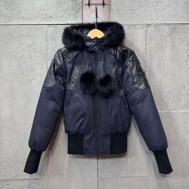 무스너클 레이디 데님 봄버 (XS)  