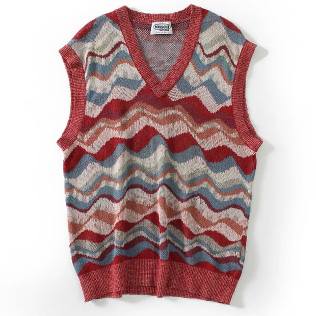 미쏘니 스포츠 니트 조끼 베스트