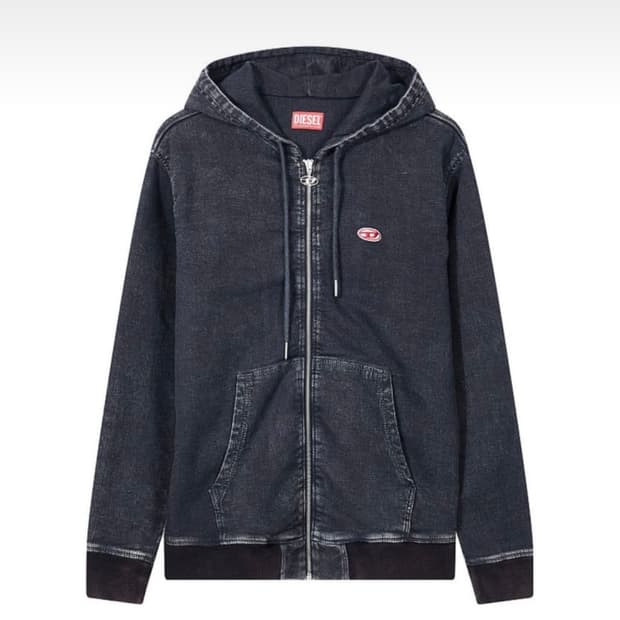 디젤 데님 후드집업 M
