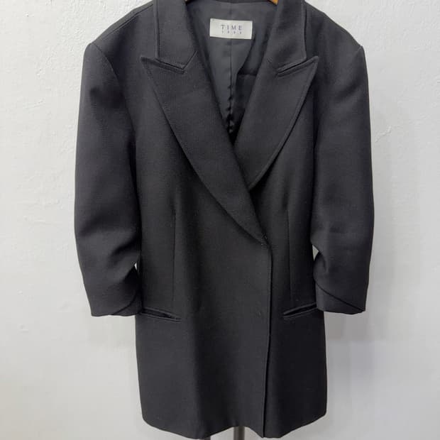 정품) TIME 타임1993 한섬 블랙 여성 자켓 44-55
