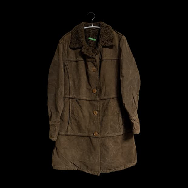 베네통 무스탕 코트