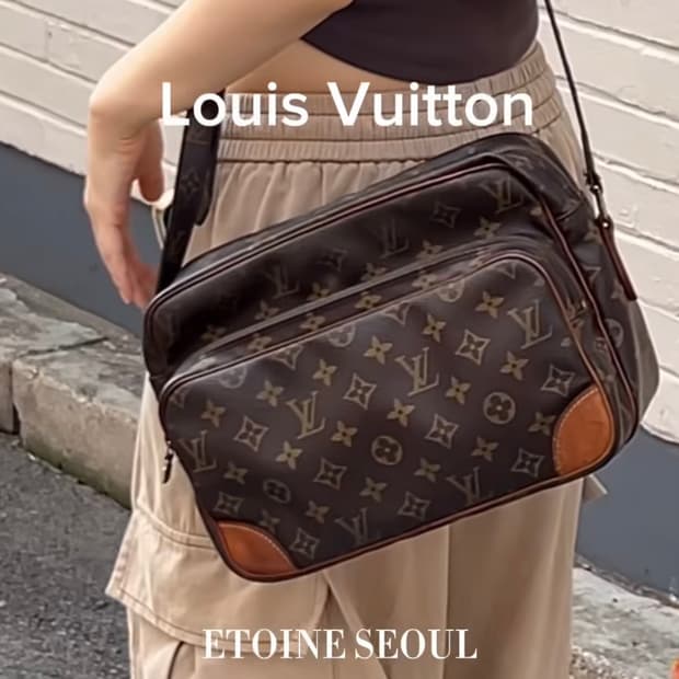 정품 빈티지 루이비통 닐로 메신저 크로스백