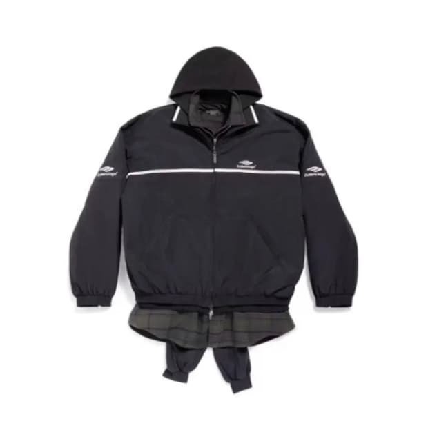 (2 새상품) 발렌시아가 3B 스포츠 아이콘 레이어드 트랙 수트 자켓