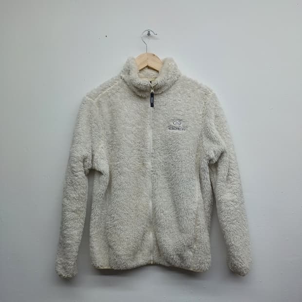 아이더 아이보리 뽀글이 후리스 집업 S