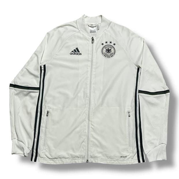 Adidas 독일 화이트 트랙탑 져지