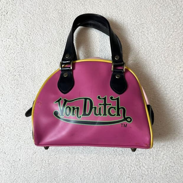 본더치 00's Y2K 핑크 미니 보스턴백 A1863