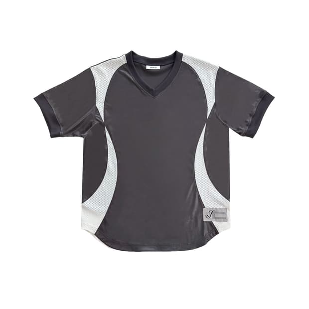 지초이 SS25 CURVED MESH T-SHIRT