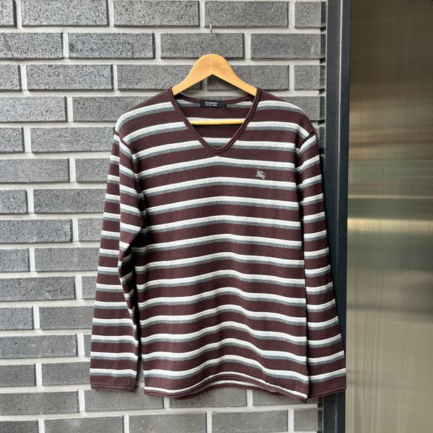 Burberry 버버리 스트라이프 스웨터 브라운 2