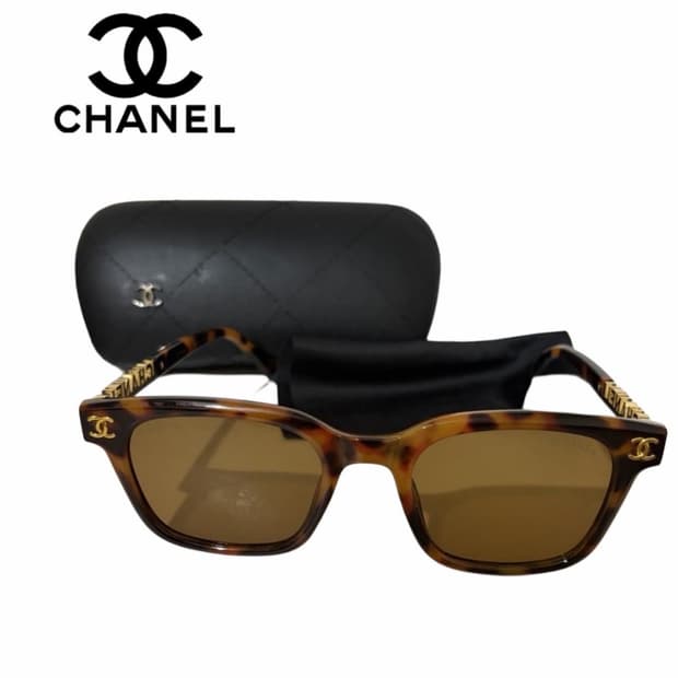 샤넬 이니셜 스톤장식 선글라스 브라운 풀박스