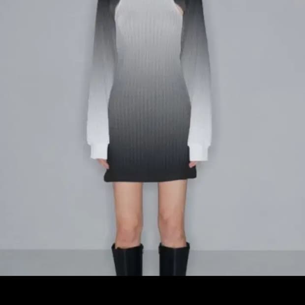 나체 니트 볼레로 원피스