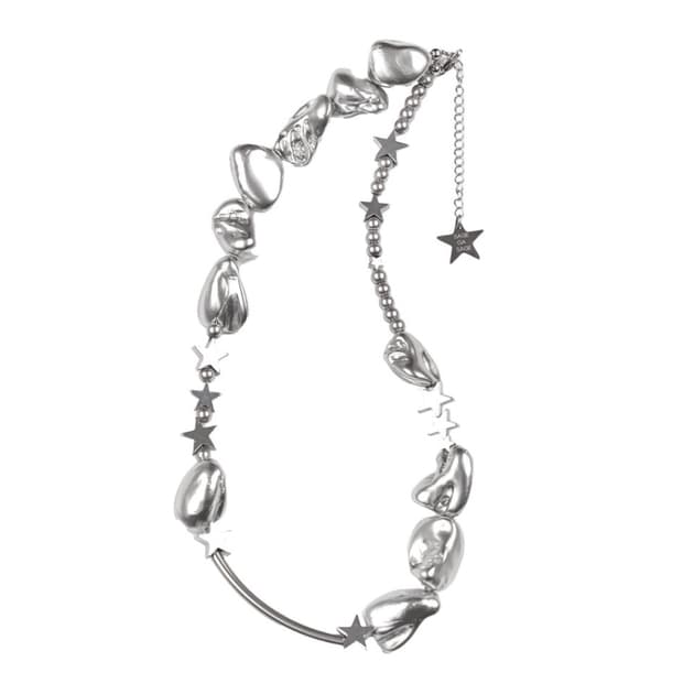 세이지가세이지 UgIly silver pearl necklace