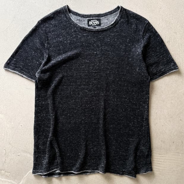 BEAMS Flanders Linen Crew Knit Tee